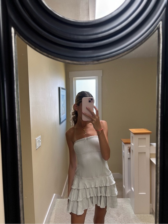 Urban Outfitters Dresses & Skirts - Urban Outfitters Cream Lace-Trim Mini Dress